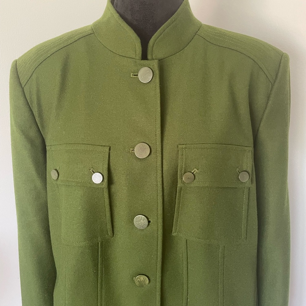 Talbots Olive Utility Jacket - Picture 2 of 13